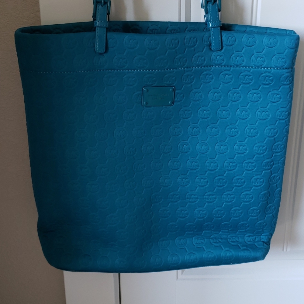Teal Michael Kors purse